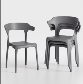 Plastic Chair Dining Chair With PP Material Modern Style Elegant Chair Kerusi Pejabat Eames Chair Kerusi Makan