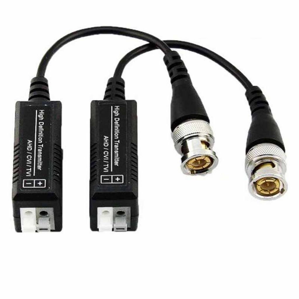 CCTV Video Balun 2MP 1080P CCTV Passive HDCVI AHD TVI Transceiver Single Channel (1 Pair/2 Pcs)