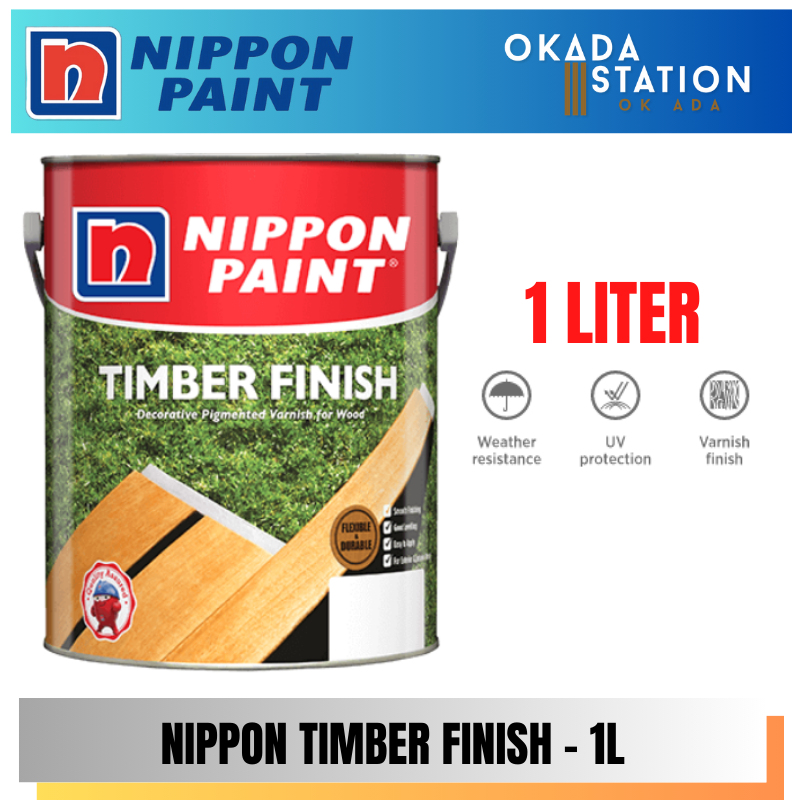 Nippon Paint / 1L / 1 Liter / Interior & Exterior Paint / Timber Finish / Varnish Paint / Oil Based / Cat Dalaman / Cat Luaran / Cat Minyak / Cat Varnis / Cat