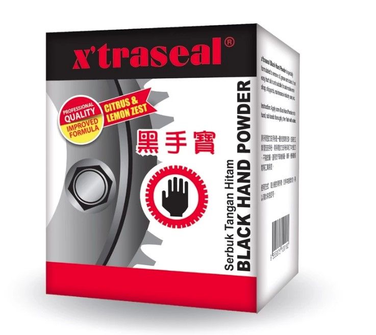X'TRASEAL BLACK HAND POWDER (CITRUS & LEMON ZEST) 4KG