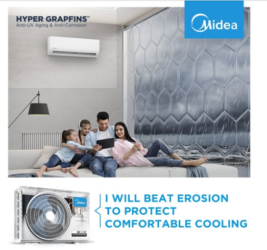 Midea Hyper Graphene Black Fin - seawater & saltwater corosion proof