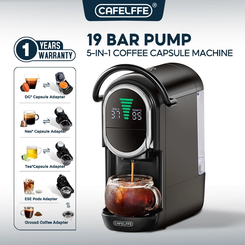 Cafelffe 19 Bar Espresso Machine 4 In 1 Coffee Maker
