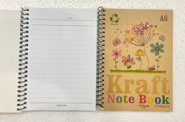 A6 RING KRAFT BOOK (480)