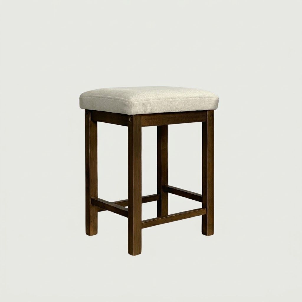 CASA Stool Chair With Cushion Chair Solid Wood