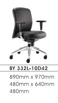 NEXUS BYRON EXECUTIVE LOW BACK CHAIR - BY332L-10D42