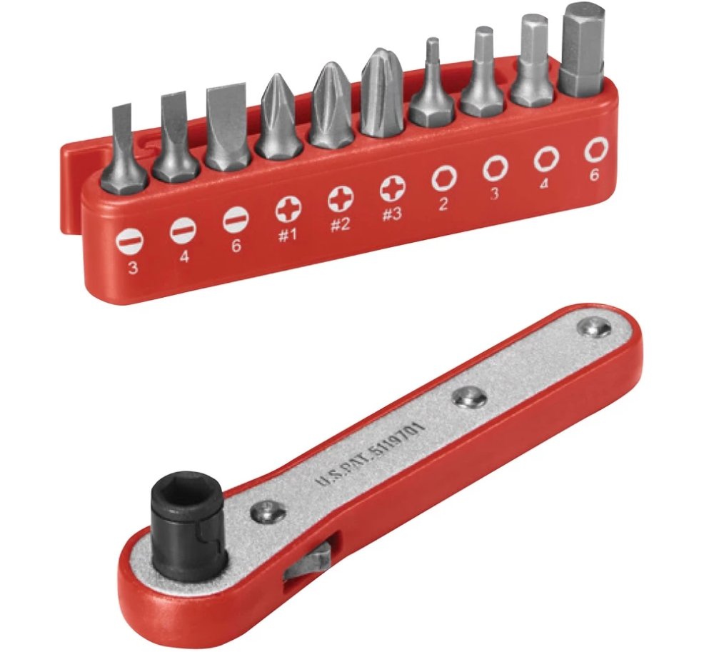 M10 RATCHET SCREWDRIVER SET (O.L – 100MM) RS10 – 10PCS