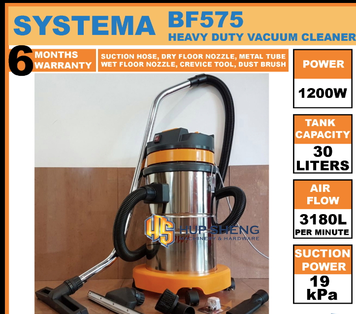 SYSTEMA WET AND DRY VACUUM CLEANER AND ACC
