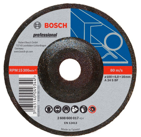 Grinding disc 4鈥�(Bosch)- stainless聽steel