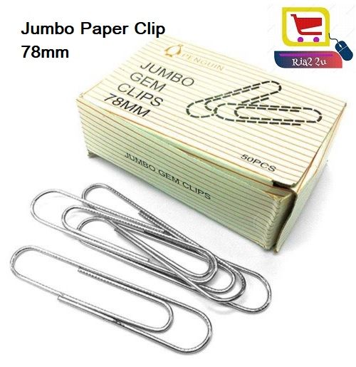 Jumbo Paper Clip / paperclip / paper clip jumbo / Jumbo clip RTSB 78mm