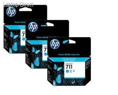Genuine Malaysia HP Warranty - HP 711 Cyan 3Pack 29ml Ink Cartridge