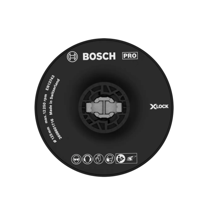 BOSCH PRO BACKING PAD HARD (125 MM) X-LOCK (2608601716)