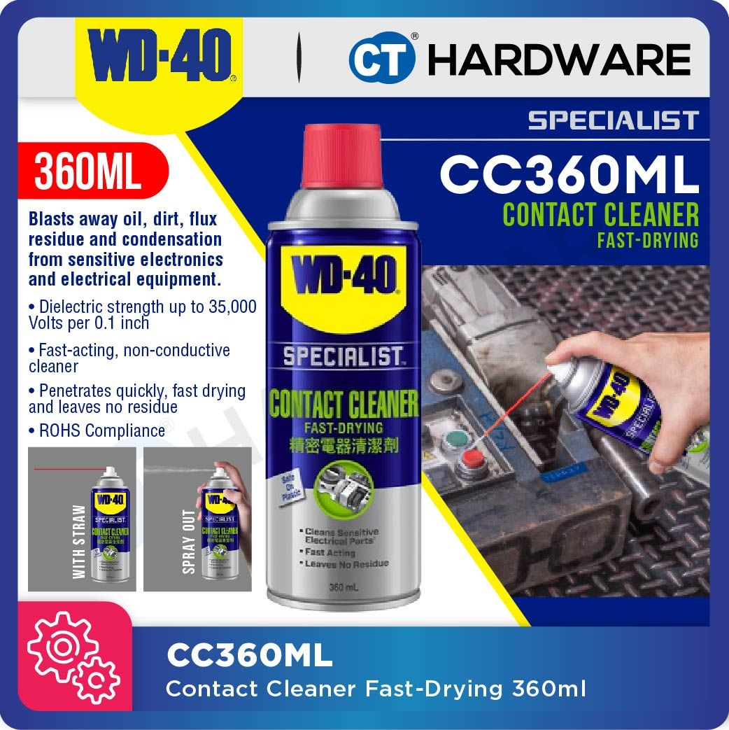 WD-40 SPECIALIST庐 CC360ML Fast Drying Contact Cleaner 360ml