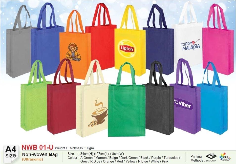 Non Wooven Bag A4 (With 1 Colour Print 1 Side)