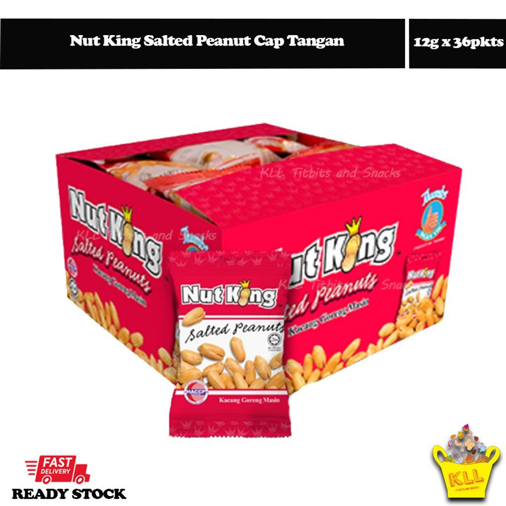 Nut King Salted Peanut Cap Tangan 36pkts x 12g