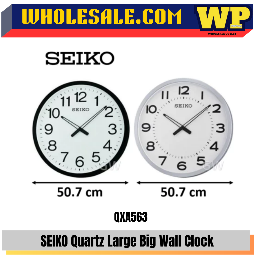SEIKO / QUARTZ / WALL CLOCK / QXA563 / LARGE BIG / OFFICE CLOCK / JAM DINGDING BESAR