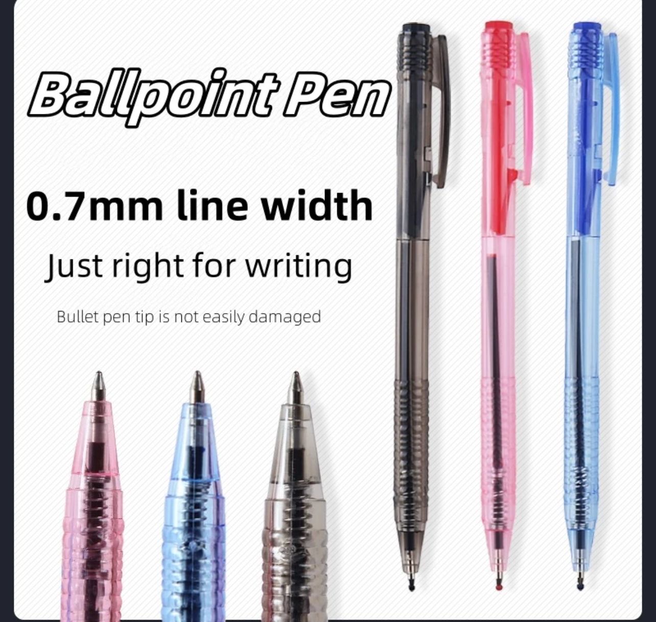 Faber-Castell Ball Pen Click X7/1422 0.7mm - Black / Blue / Red