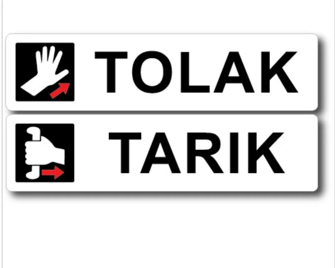 Sign Plate Tarik