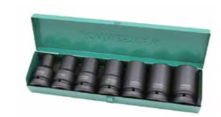 JONNESWAY 7PCS 1" DR. 6PT FLANK DEEP IMPACT SOCKET SET