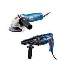 BOSCH GBH 2-24 DRE Rotary Hammer GWS 750 Angle Grinder With 1set Carbon Brush