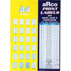 ARCO A4 Self Adhesive Print Labels
