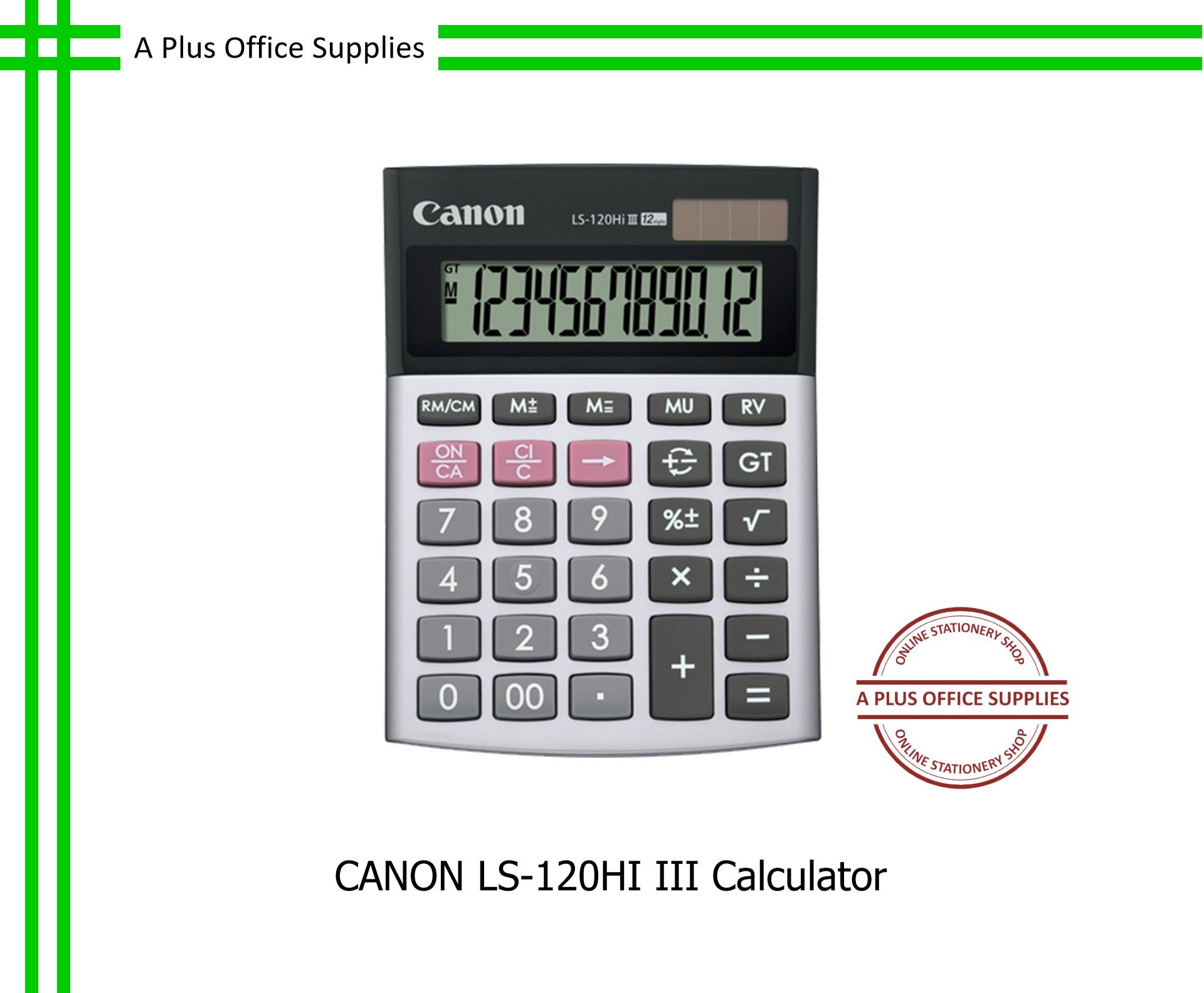 CANON LS-120HI III Calculator / Kalkulator 12 Digit