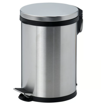 SNORPA Pedal bin, stainless steel, 12 l
