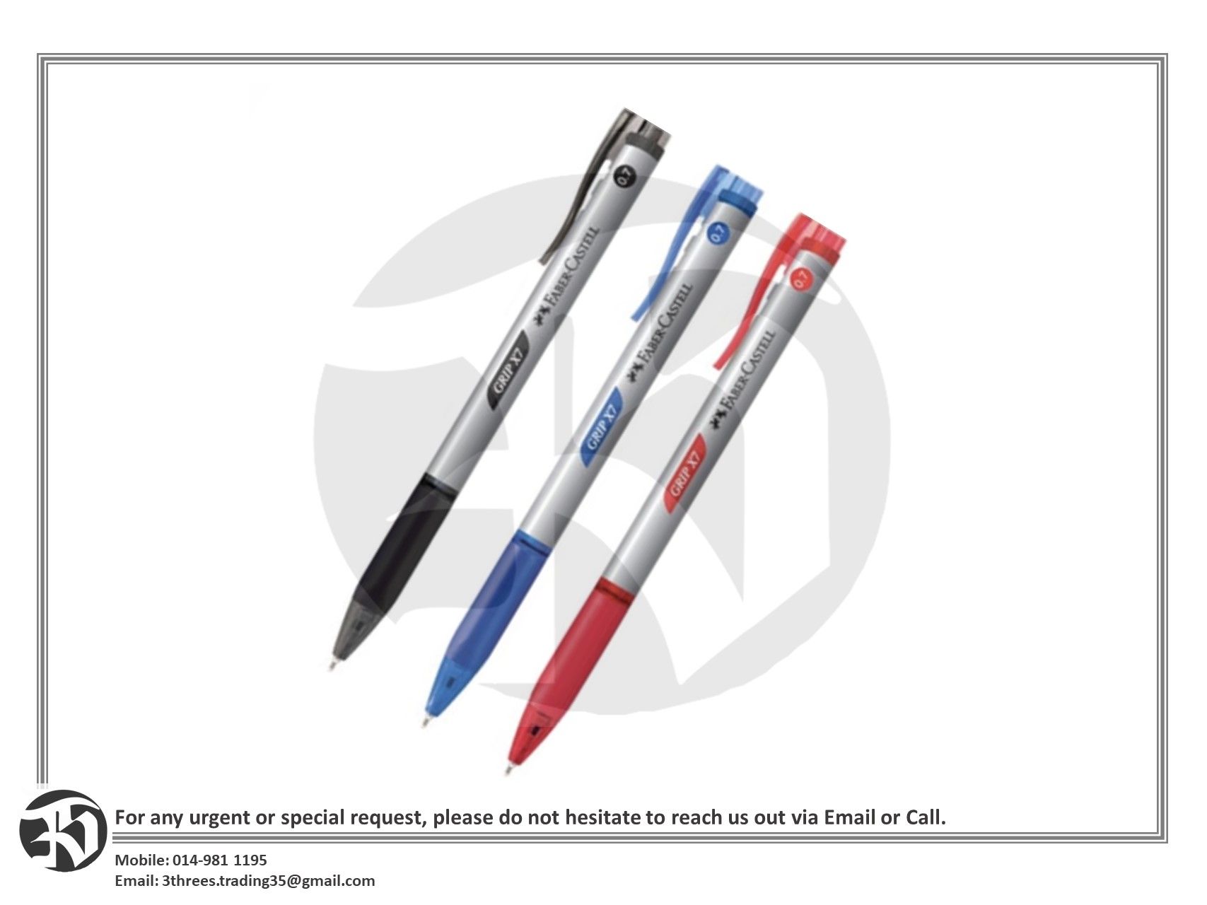 Faber-Castell Click X7 Ball Pen 0.7mm