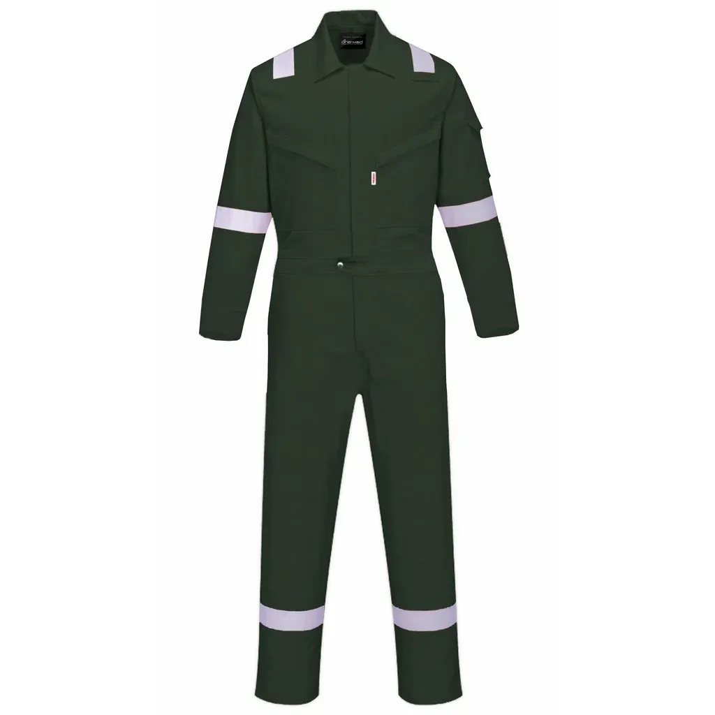 BLACK SAFE SHERWOOD PROBAN FIRE RESISTANT COVERALL WITH REFLECTOR (ALL SIZE)
