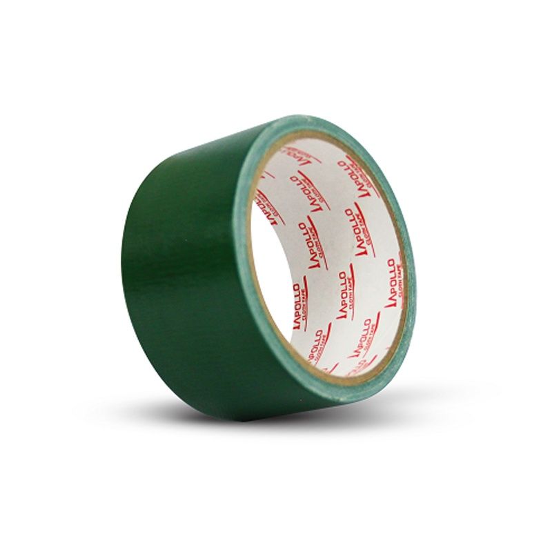 APOLLO PREMIUM BINDING CLOTH TAPE - GREEN (1 PIECE X 24MM/36MM/48MM X 6YARDS)