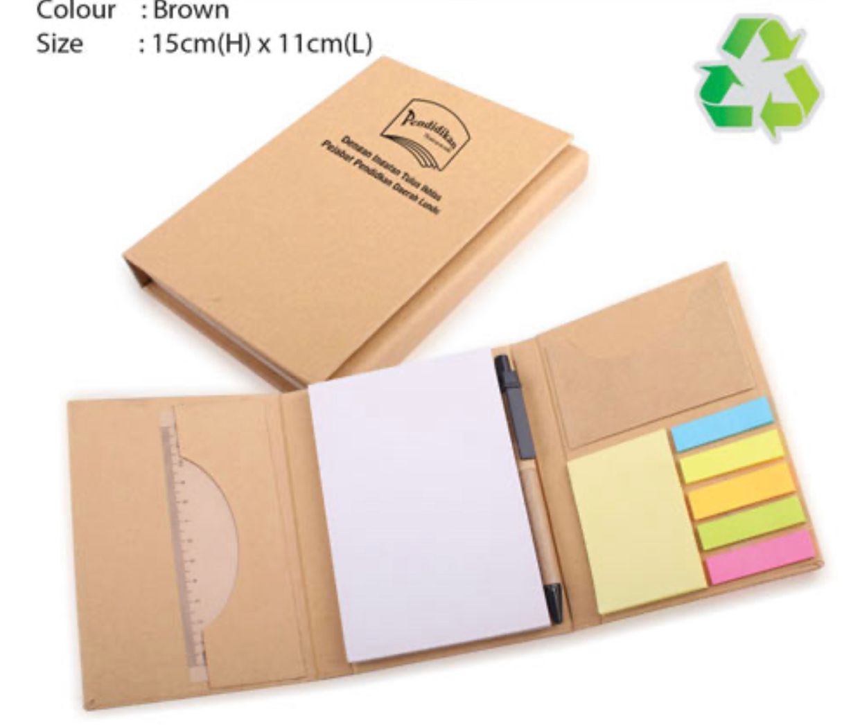 NA Memopad with pen & ruler