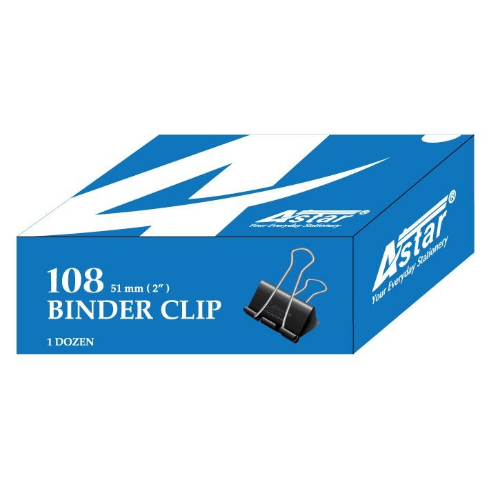 Astar Binder Clip 51mm 12 pieces