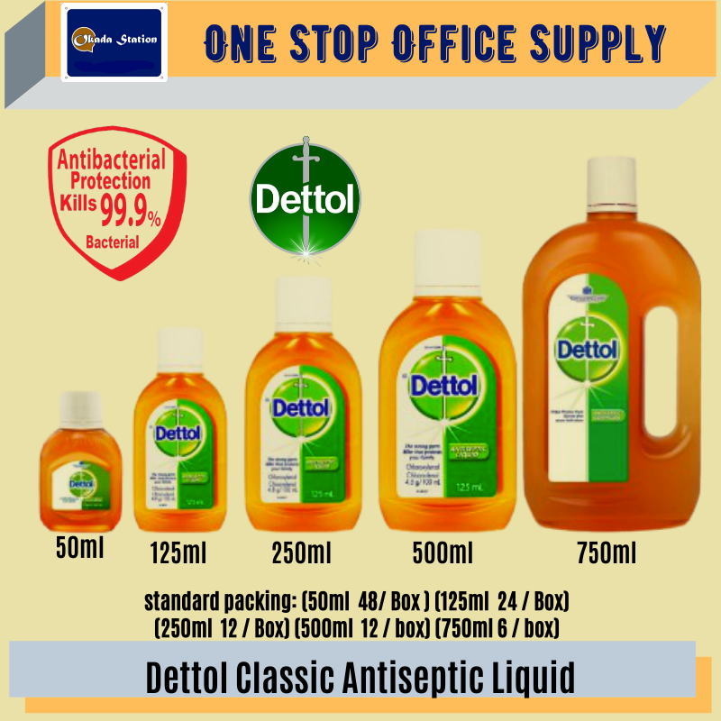 Dettol Antiseptic Germicide Liquid-ALL SIZE / Dettol Antiseptik Racun Kuman # Dettol Disinfectant # Kills 99.9% Germs # Pembasmian Kuman Bakteria
