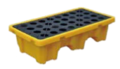 Temo 120L 1300 x 660 x 300mm Double Drum Spill Pallet