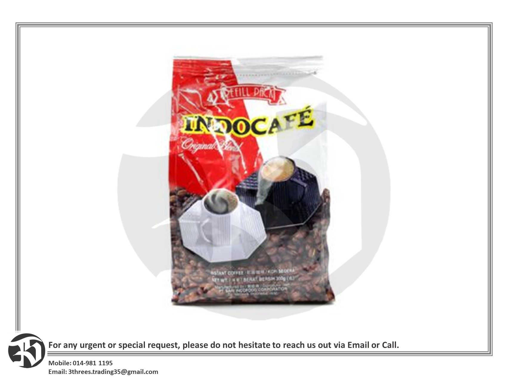 Indocafe Original Blend Coffee Refill 200g