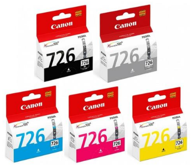 CANON BLACK/CYAN/MAGENTA/YELLOW/GREY CLI-726