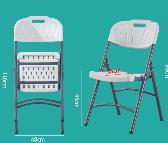Heavy Duty Folding Chair HDPE Portable Foldable Chair Banquet Function Event Catering Hall Kerusi Lipat