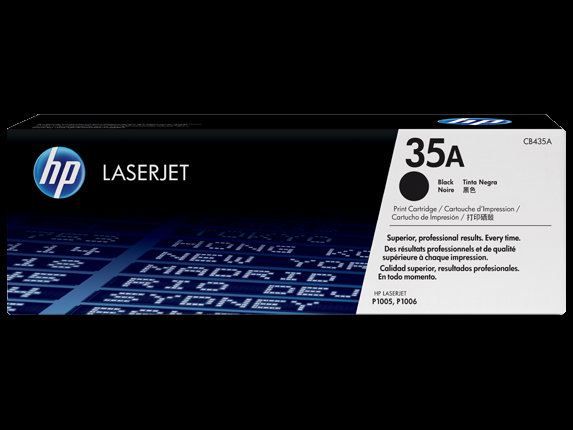 HP 35A Black Original LaserJet Toner Cartridge (CB435A)
