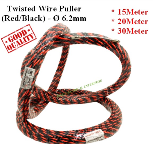 Twisted Wire Puller (Red/Black) 6.2mm