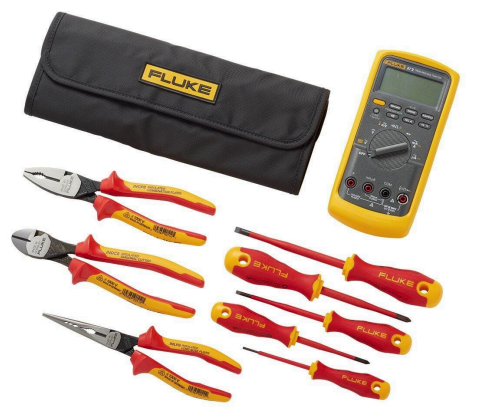 Fluke INSHT IB875K Ib875k,87-5 Multimeter + Hand Tool Starter Kit Bundle