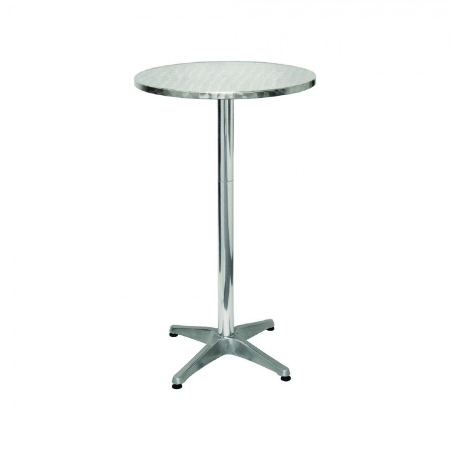 Stainless Steel Round Cocktail Table