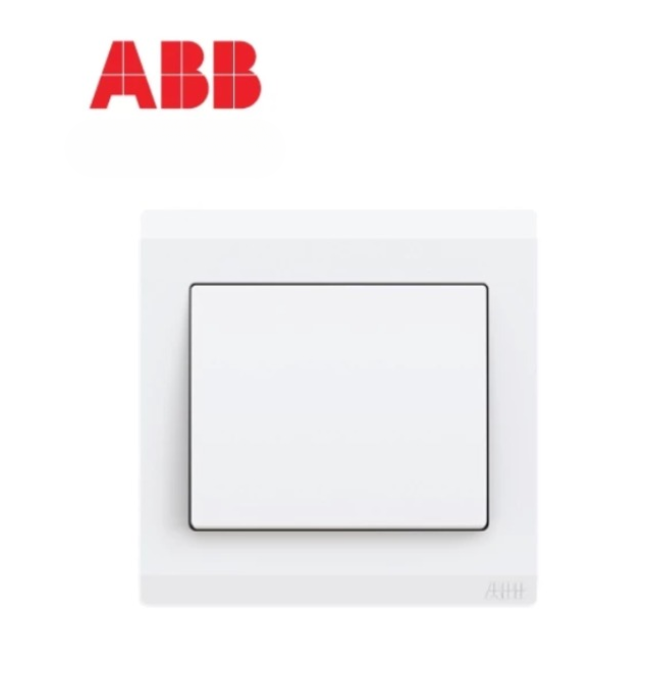 ABB INORA 1 GANG 1-WAY 10A PUSH SWITCH WHITE (BL430)