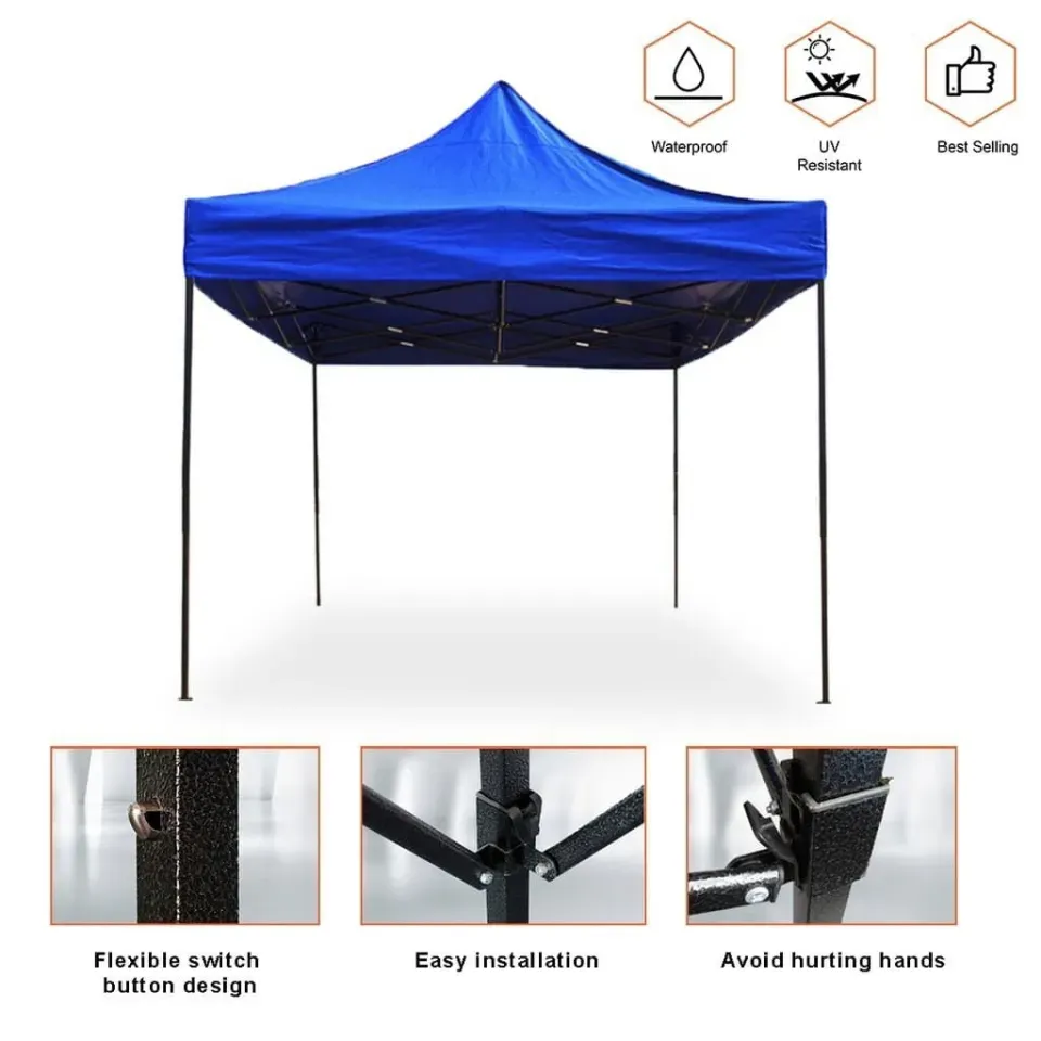 Canopy 10X10 Heavy Duty (1 Month Warranty) Besi Tebal