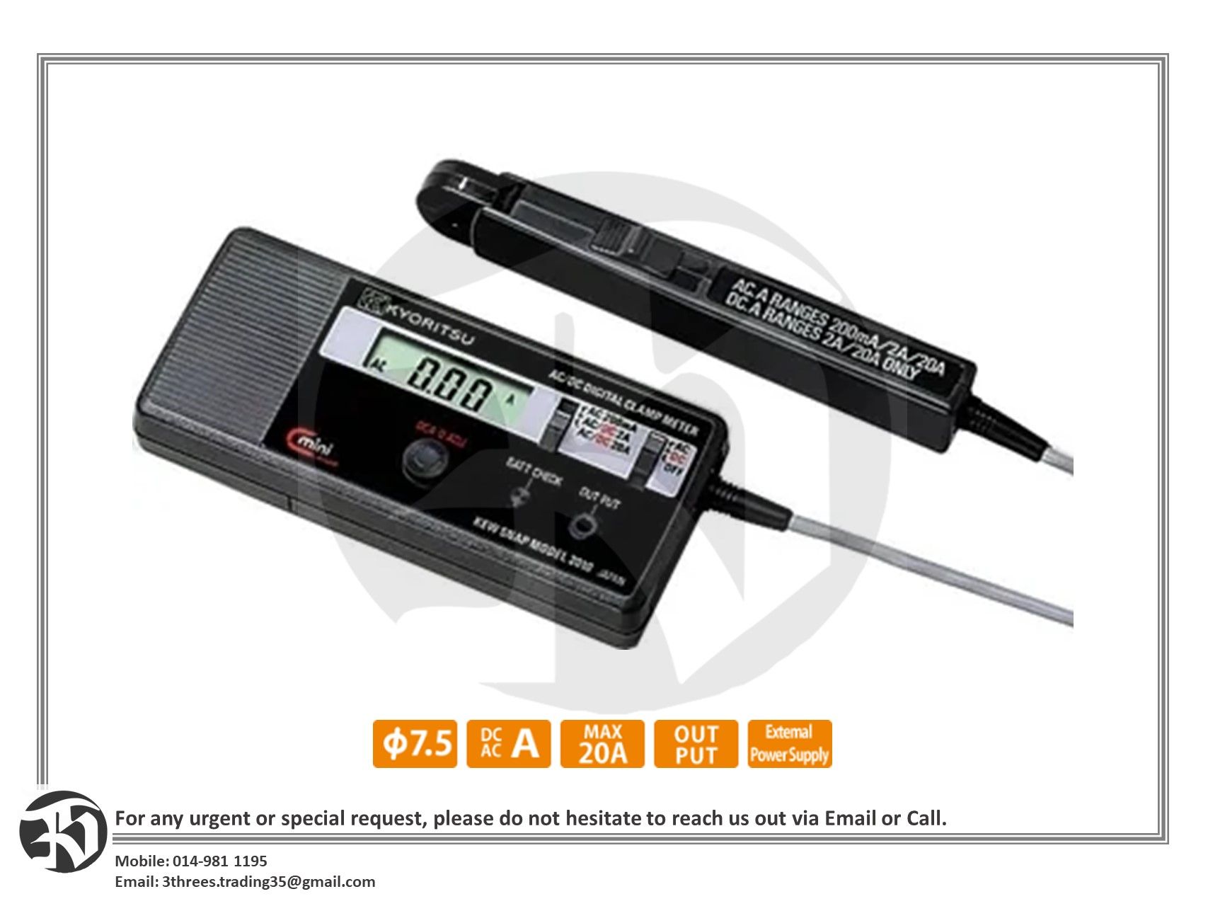 Kyoritsu 2010 AC/DC Digital Clamp Meters