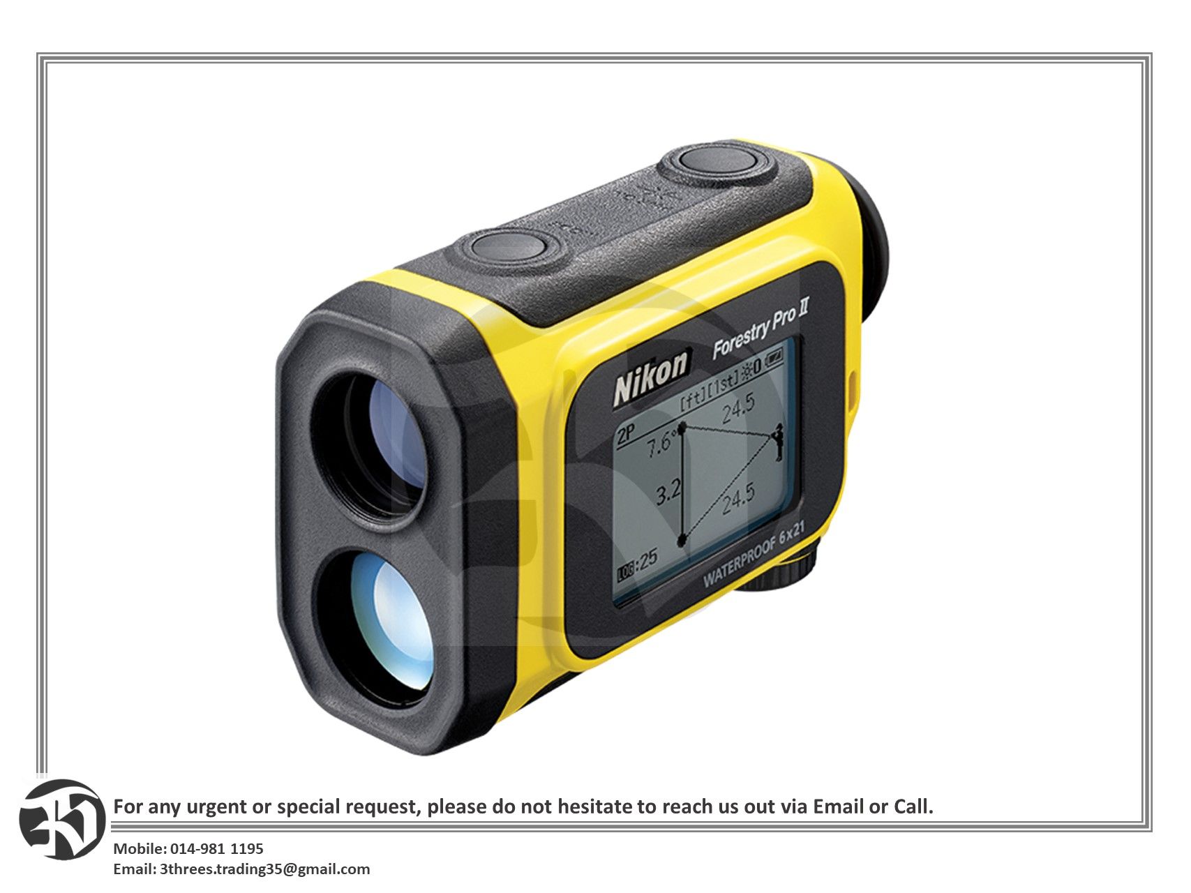 Nikon Forestry Pro II Laser Rangefinder/Hypsometer