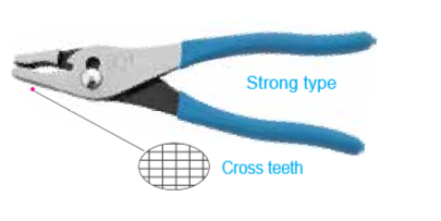 Temo 10"/250mm Industrial Slip Joint Pliers with Bonded Vinyl-coated Handles