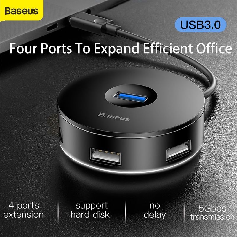 Baseus Hand Box 4 USB Hub Adapter With USB Wired Input