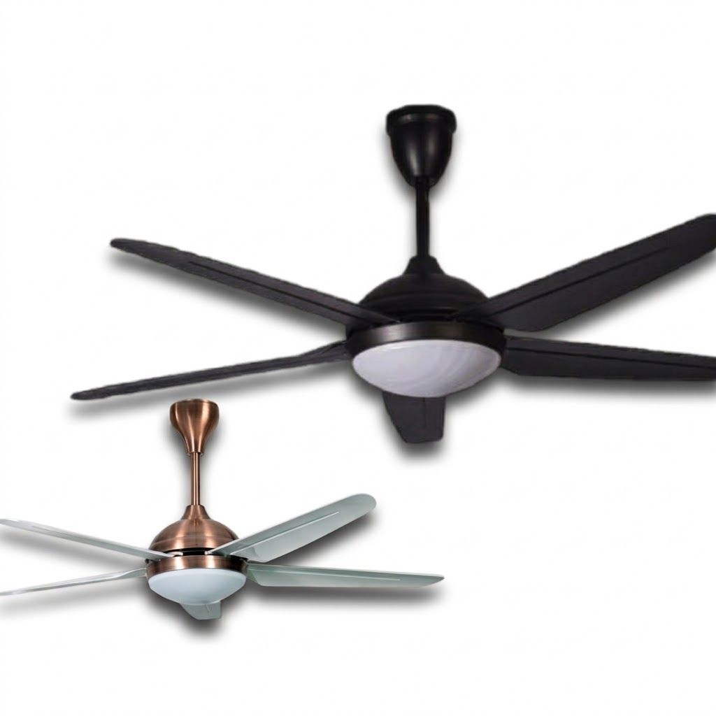 SE SETIA ELECTRIC GELOOF 56" DC 5 BLADE CEILING FAN W/REMOTE/3C LED LIGHT (SATIN)