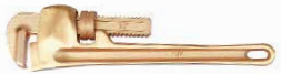 Temo 350mm Safety Pipe Wrench - Be-Cu