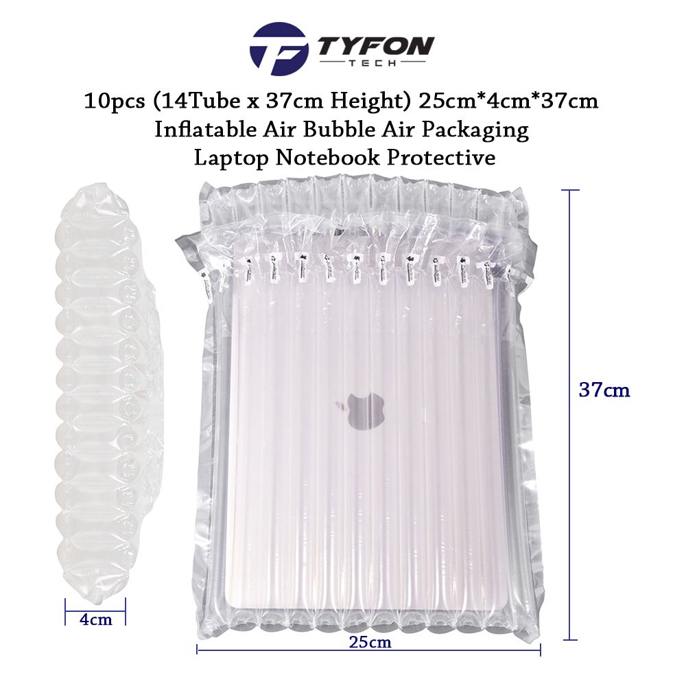 10pcs (14Tube x 37cm Height) 25cm*4cm*37cm Inflatable Air Bubble Air Packaging - Laptop Notebook Protective