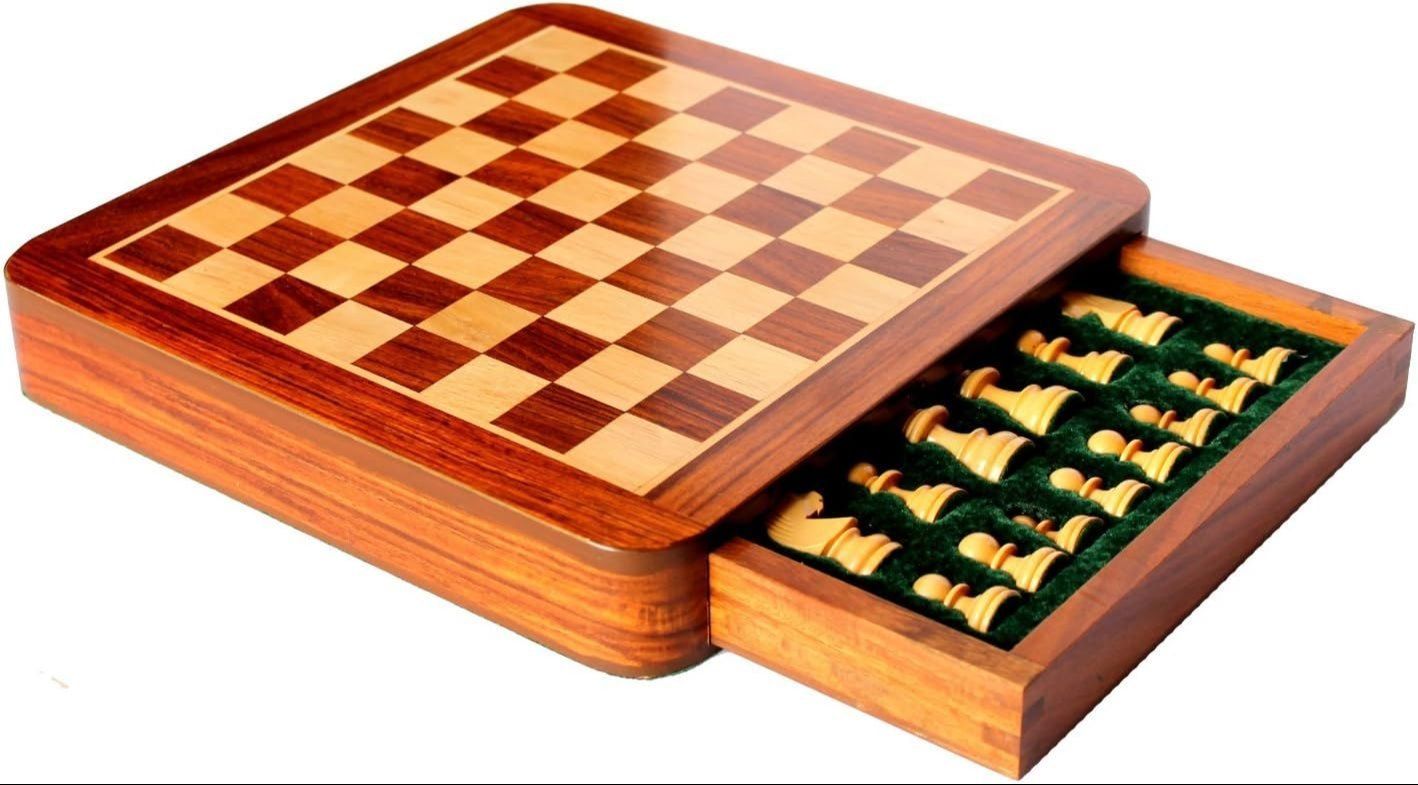 KAYU Board Wooden Chess Set Premium (Non-Folding)